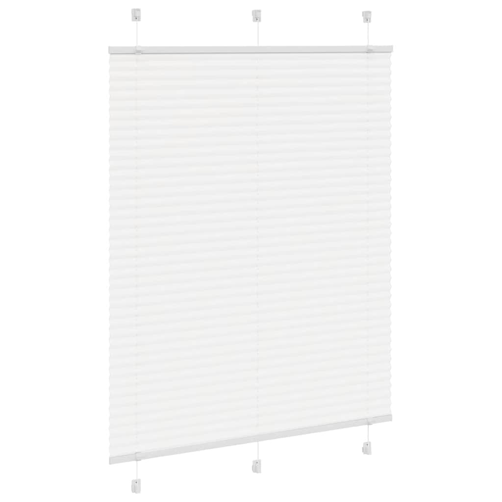 Store plissé blanc 110x100cm largeur du tissu 109,4cm polyester