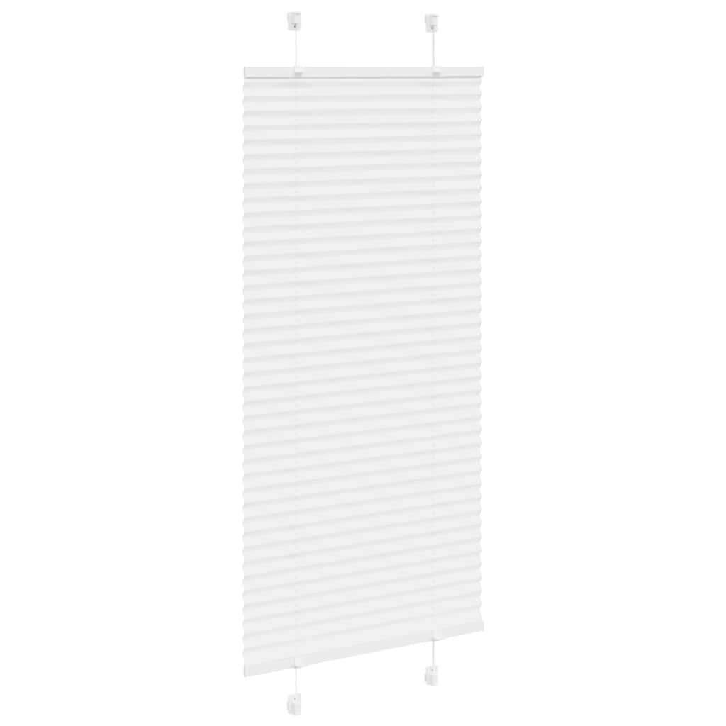 Store plissé blanc 55x150 cm largeur du tissu 54,4 cm polyester