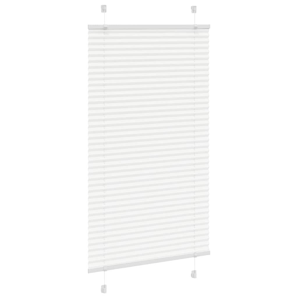 Store plissé blanc 80x150 cm largeur du tissu 79,4 cm polyester