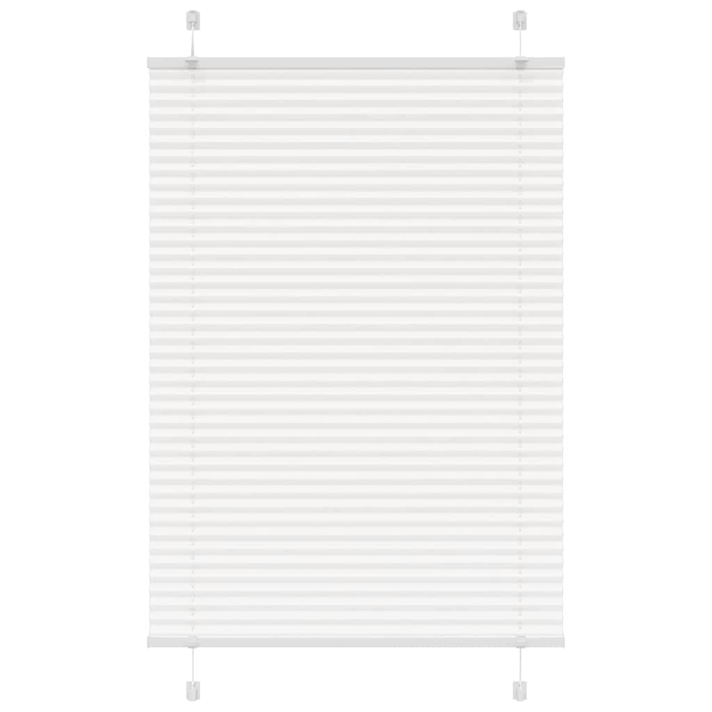 Store plissé blanc 85x150 cm largeur du tissu 84,4 cm polyester