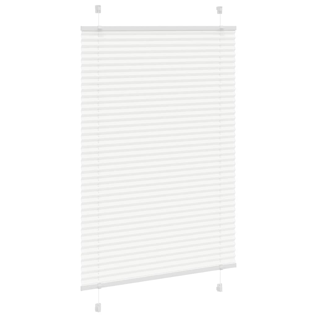 Store plissé blanc 85x150 cm largeur du tissu 84,4 cm polyester