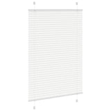 Store plissé blanc 85x150 cm largeur du tissu 84,4 cm polyester