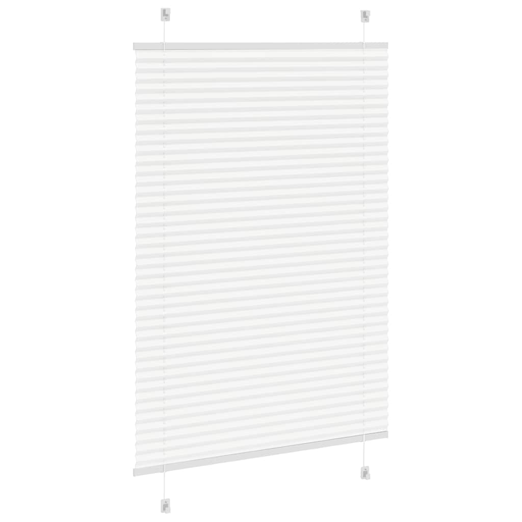 Store plissé blanc 85x150 cm largeur du tissu 84,4 cm polyester