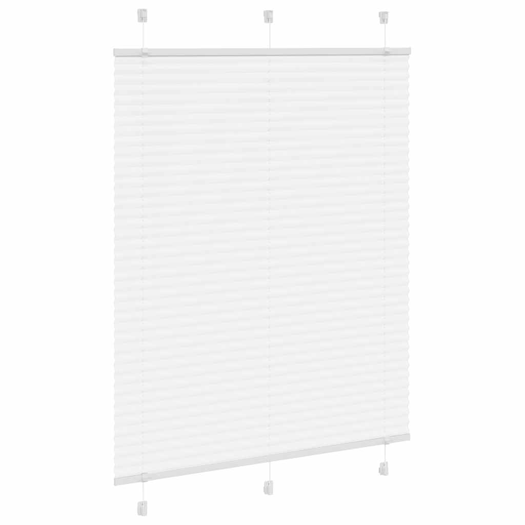 Store plissé blanc 110x150cm largeur du tissu 109,4cm polyester