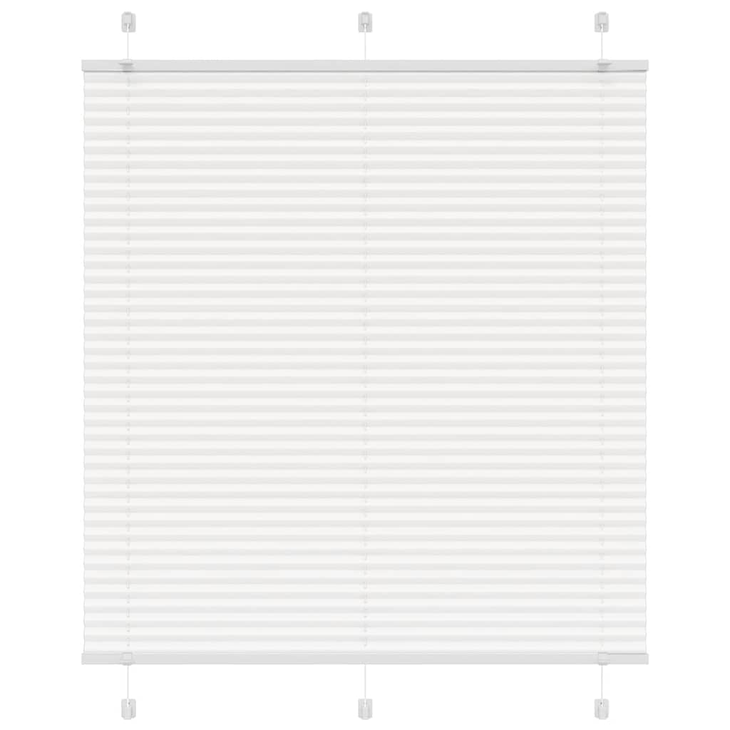 Store plissé blanc 115x150cm largeur du tissu 114,4cm polyester