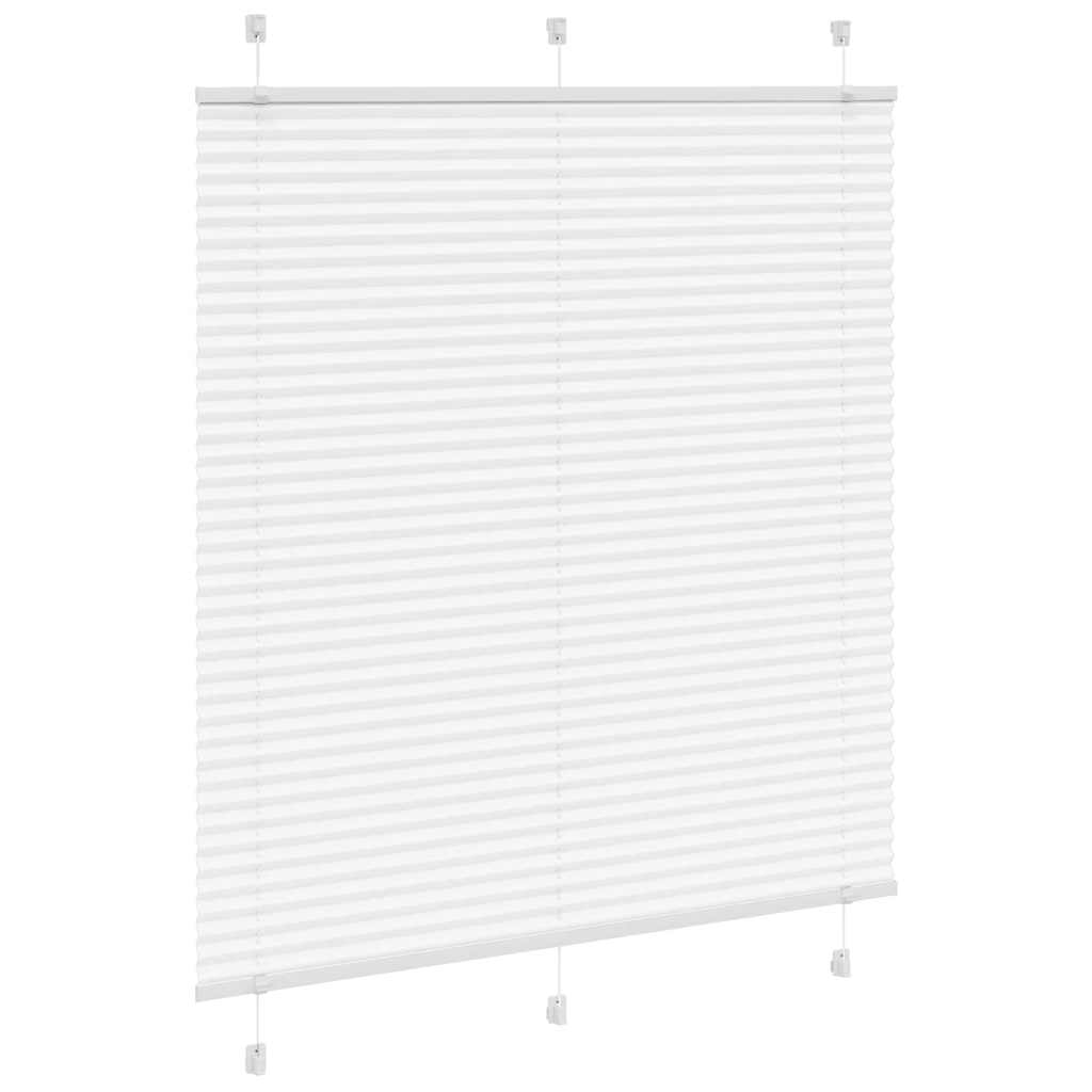 Store plissé blanc 115x150cm largeur du tissu 114,4cm polyester