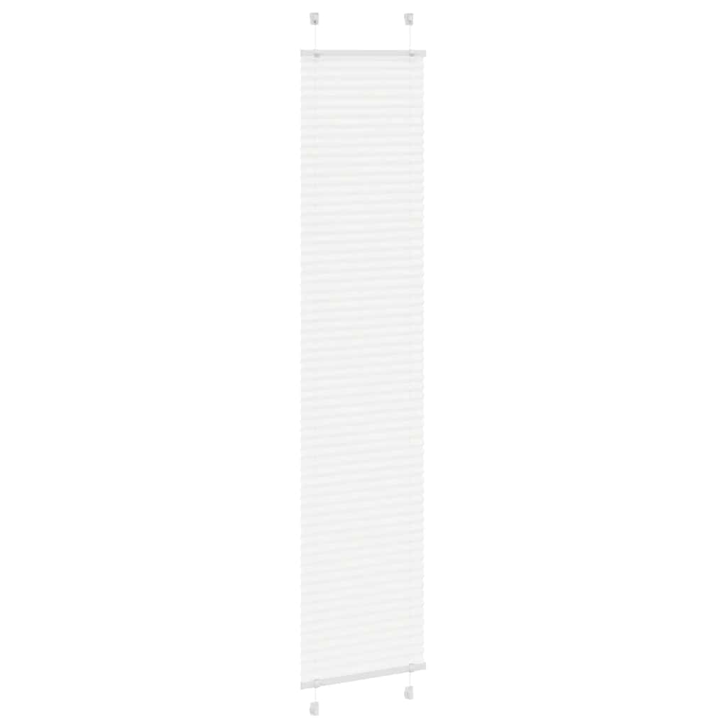 Store plissé blanc 40x200 cm largeur du tissu 39,4 cm polyester