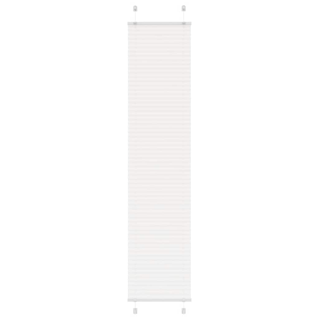 Store plissé blanc 50x200 cm largeur du tissu 49,4 cm polyester