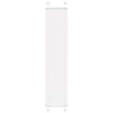 Store plissé blanc 50x200 cm largeur du tissu 49,4 cm polyester