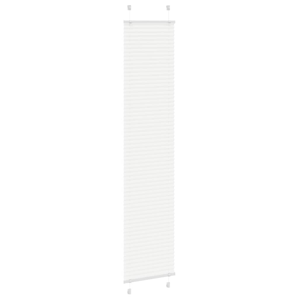 Store plissé blanc 50x200 cm largeur du tissu 49,4 cm polyester