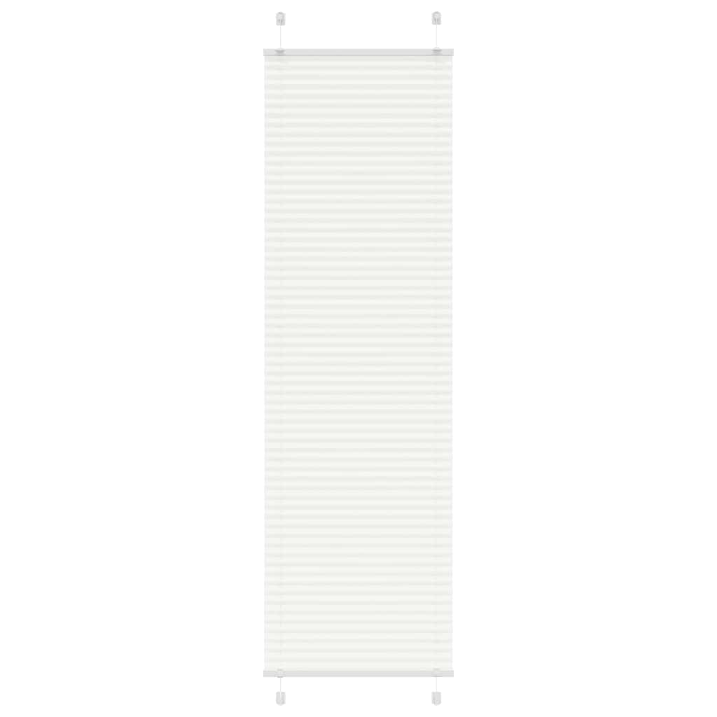 Store plissé blanc 60x200 cm largeur du tissu 59,4 cm polyester