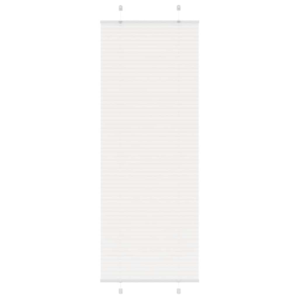 Store plissé blanc 70x200 cm largeur du tissu 69,4 cm polyester