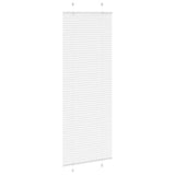 Store plissé blanc 70x200 cm largeur du tissu 69,4 cm polyester