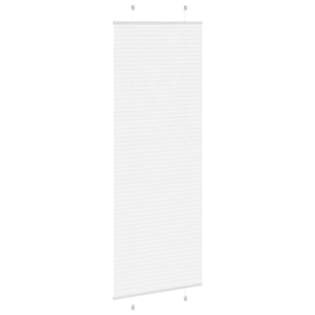 Store plissé blanc 70x200 cm largeur du tissu 69,4 cm polyester