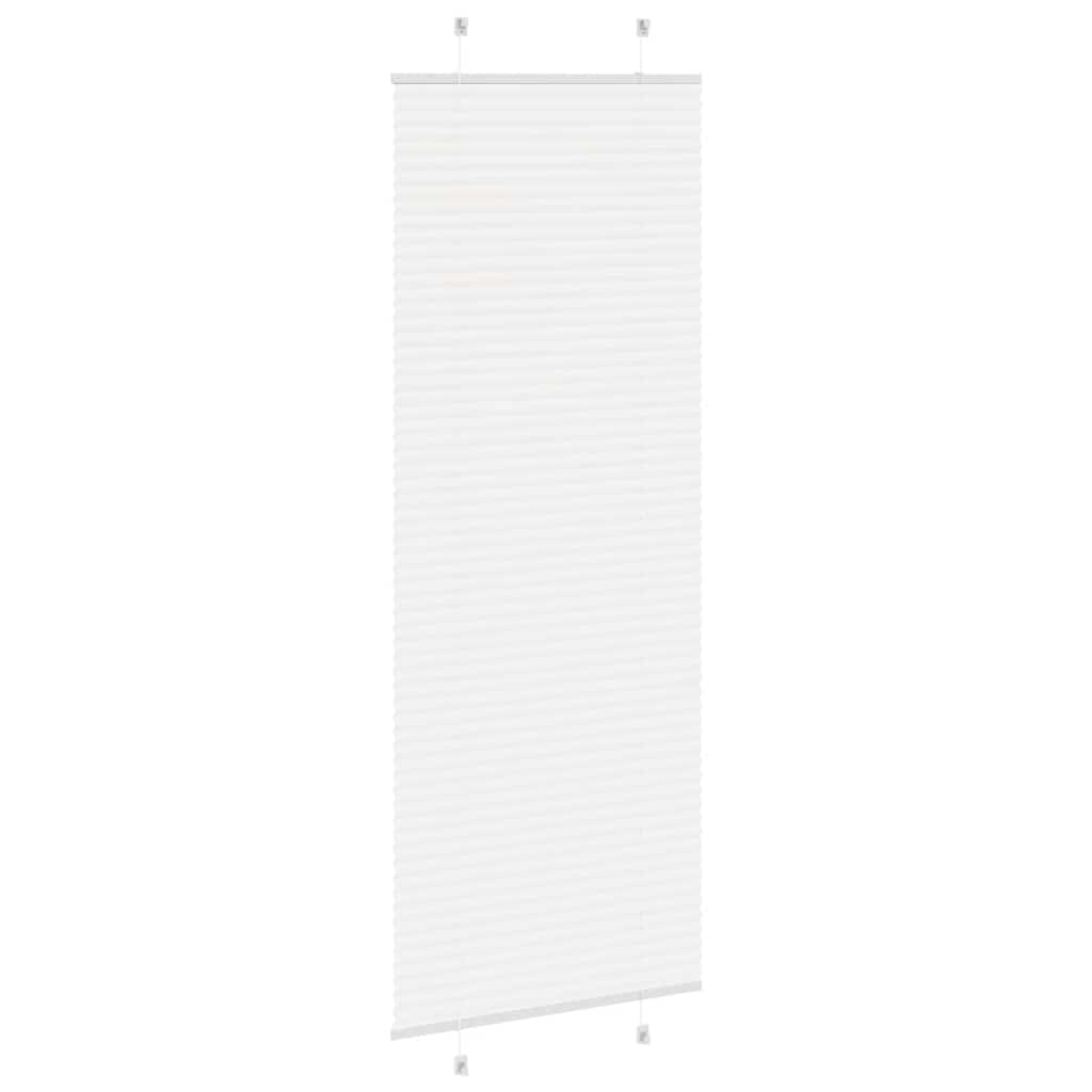 Store plissé blanc 80x200 cm largeur du tissu 79,4 cm polyester