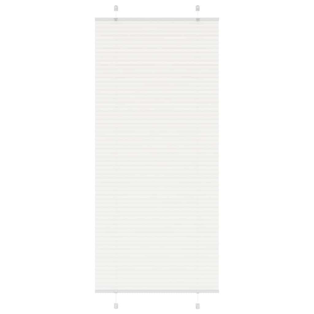 Store plissé blanc 90x200 cm largeur du tissu 89,4 cm polyester