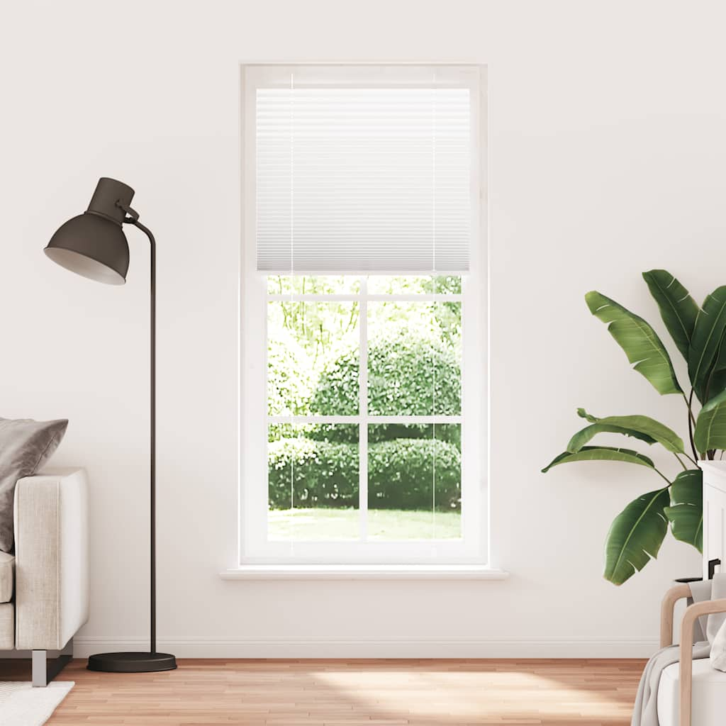 White pleated blind 100x200cm fabric width 99.4 cm polyester