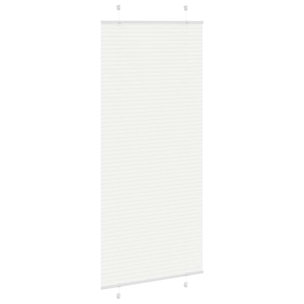 White pleated blind 100x200cm fabric width 99.4 cm polyester