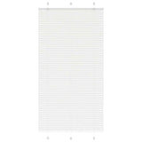 White pleated blind 105x200cm fabric width 104.4cm polyester