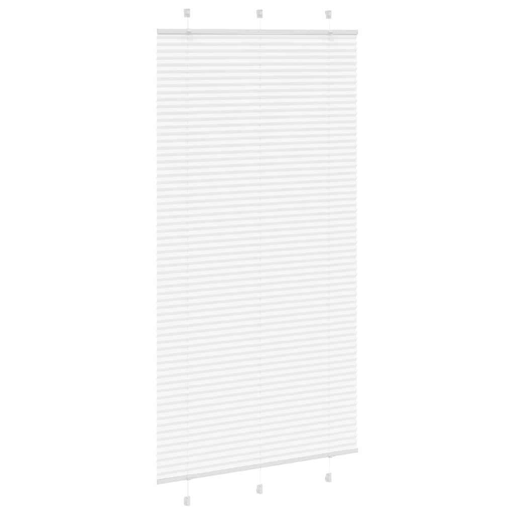 White pleated blind 105x200cm fabric width 104.4cm polyester