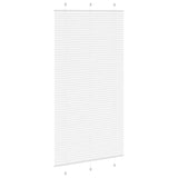 White pleated blind 105x200cm fabric width 104.4cm polyester