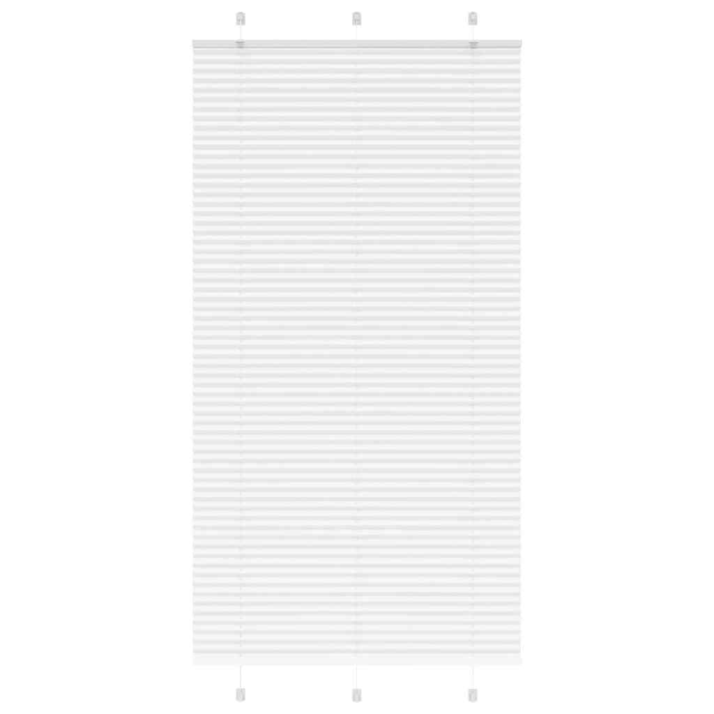 Store plissé blanc 110x200cm largeur du tissu 109,4cm polyester