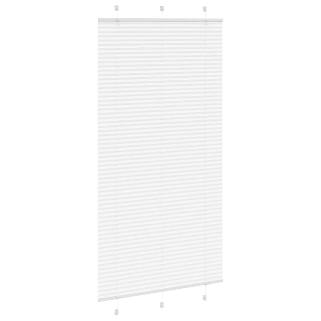 Store plissé blanc 110x200cm largeur du tissu 109,4cm polyester