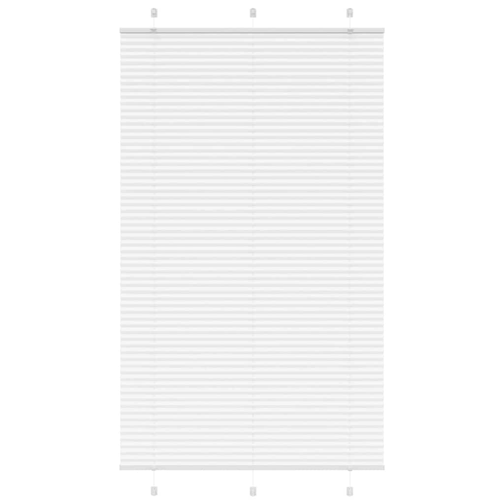 Store plissé blanc 115x200cm largeur du tissu 114,4cm polyester