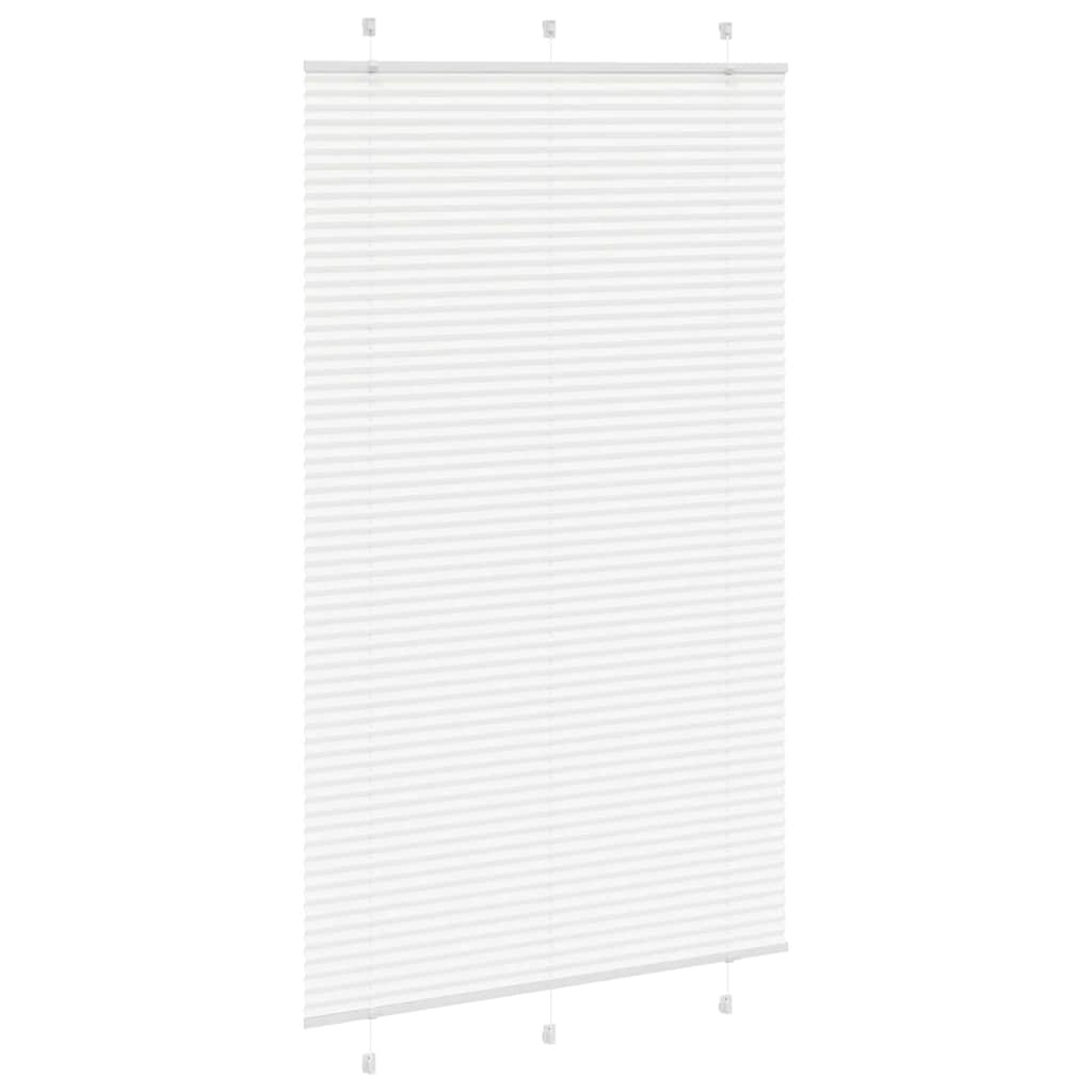 Store plissé blanc 115x200cm largeur du tissu 114,4cm polyester