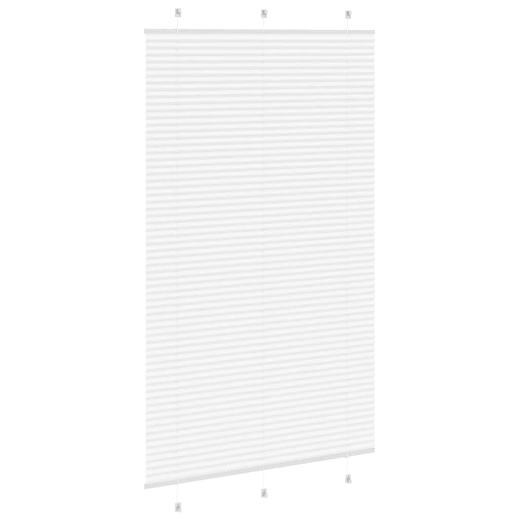 Store plissé blanc 115x200cm largeur du tissu 114,4cm polyester