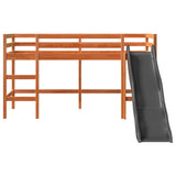 Lit mezzanine d'enfants sans matelas 90x200 cm bois pin massif