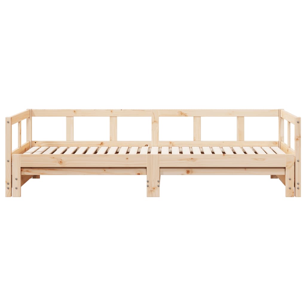 Lit de jour sans matelas 80x200 cm bois de pin massif