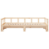 Lit de jour sans matelas 80x200 cm bois de pin massif