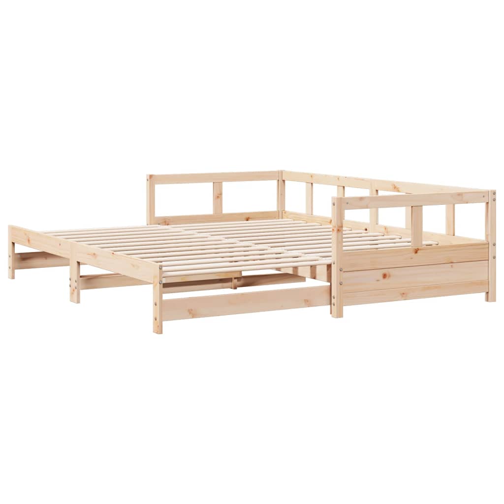 Lit de jour sans matelas 80x200 cm bois de pin massif