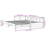 Lit de jour sans matelas 80x200 cm bois de pin massif