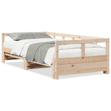 Lit de jour sans matelas 90x190 cm bois de pin massif