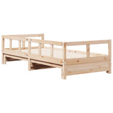 Lit de jour sans matelas 90x190 cm bois de pin massif