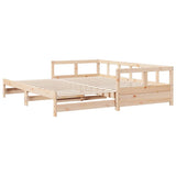 Lit de jour sans matelas 90x190 cm bois de pin massif