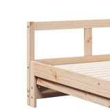 Lit de jour sans matelas 90x190 cm bois de pin massif