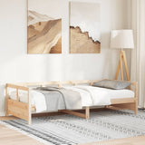 Lit de jour sans matelas naturel 80x200 cm bois pin massif