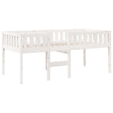 Lit pour enfants sans matelas blanc 80x200cm bois de pin massif