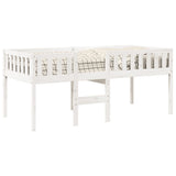 Lit pour enfants sans matelas blanc 80x200cm bois de pin massif