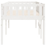 Lit pour enfants sans matelas blanc 80x200cm bois de pin massif