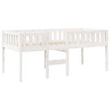 Lit pour enfants sans matelas blanc 90x200cm bois de pin massif