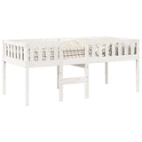 Lit pour enfants sans matelas blanc 90x200cm bois de pin massif