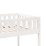 Lit pour enfants sans matelas blanc 90x200cm bois de pin massif