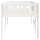 Lit pour enfants sans matelas blanc 90x190cm bois de pin massif