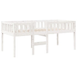 Lit pour enfants sans matelas blanc 75x190cm bois de pin massif