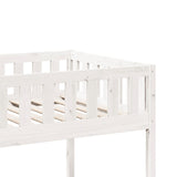 Lit pour enfants sans matelas blanc 75x190cm bois de pin massif