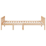 Lit pour enfants sans matelas 80x200 cm bois de pin massif